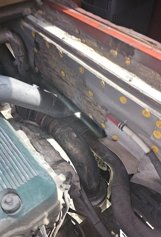 Fire and Heat Protection in my Eagle Engine Compartment - bus conversion photo