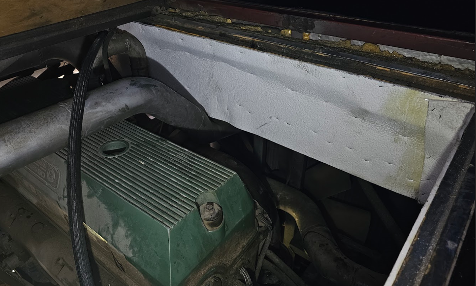 Fire and Heat Protection in my Eagle Engine Compartment - bus conversion photo
