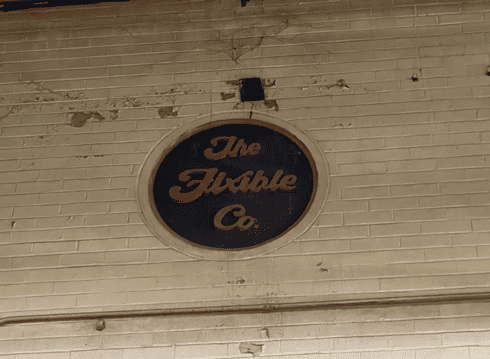 Original Flxible sign at the Flxible Factory