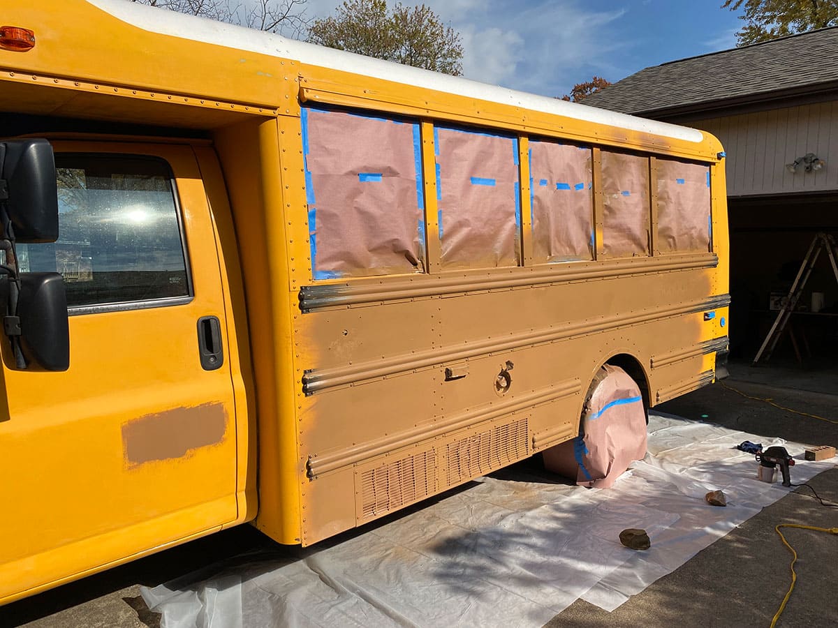On the Rhoades – A 2010 Chevy Express Skoolie - bus conversion photo